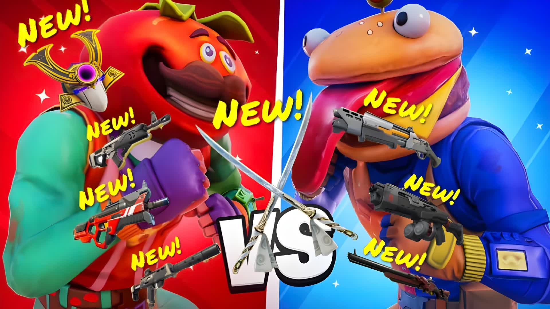 ALL WEAPONS BURGER VS TOMATO BOX FFA