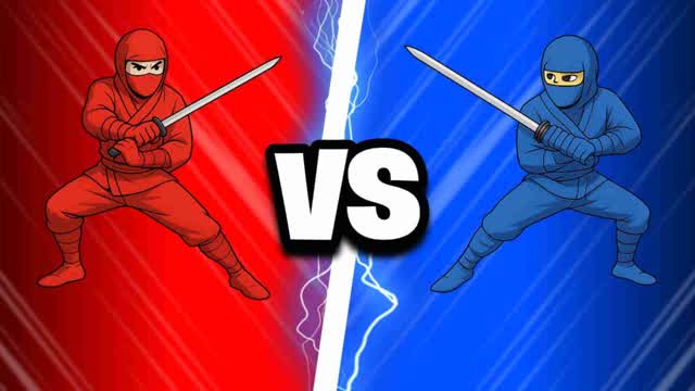 RED VS BLUE NINJA🔥 RED VS BLUE🔴🔵