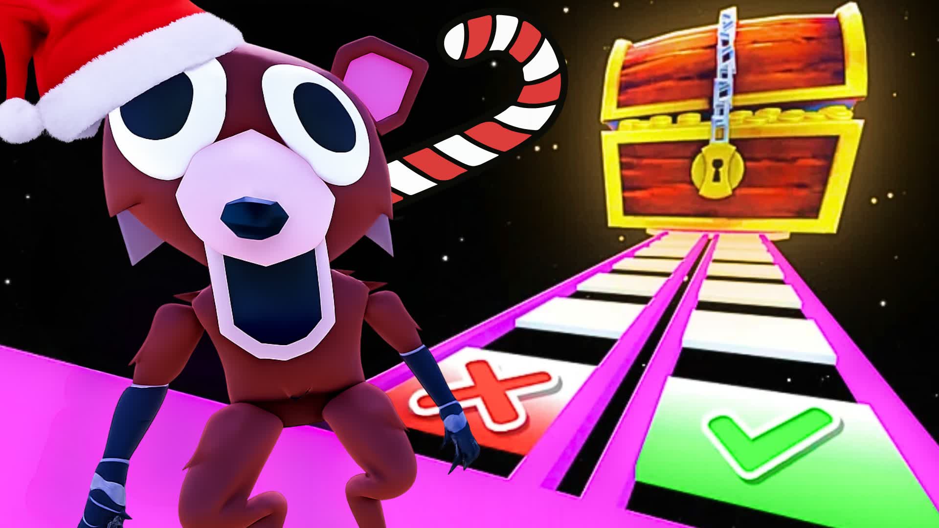 GLASS BRIDGE PARKOUR BRAINROT WINTER