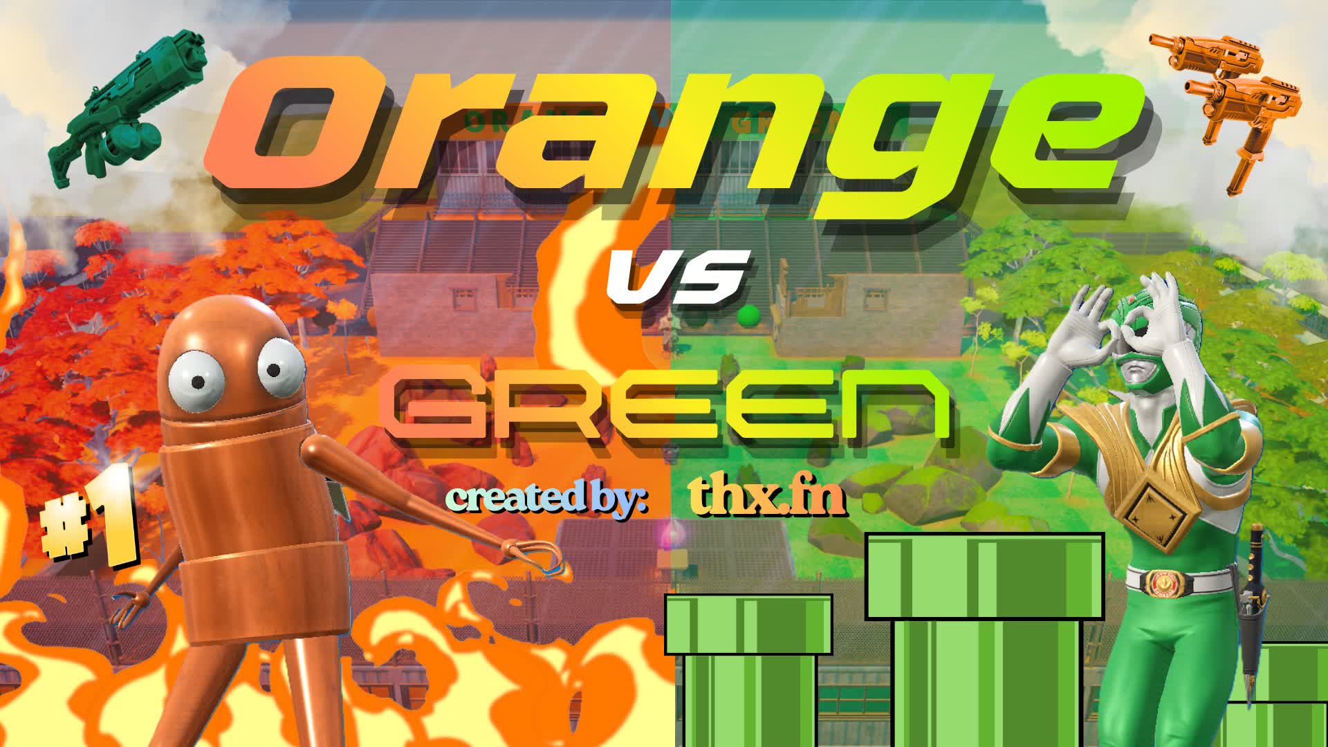 Orange VS Green