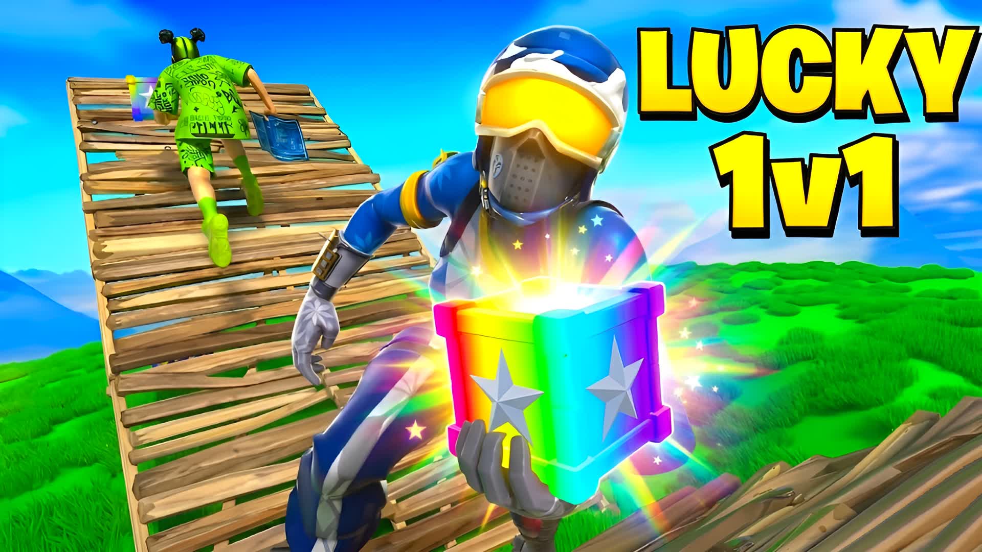 1v1 ラッキーブロック [ トラストフォール ]🍀