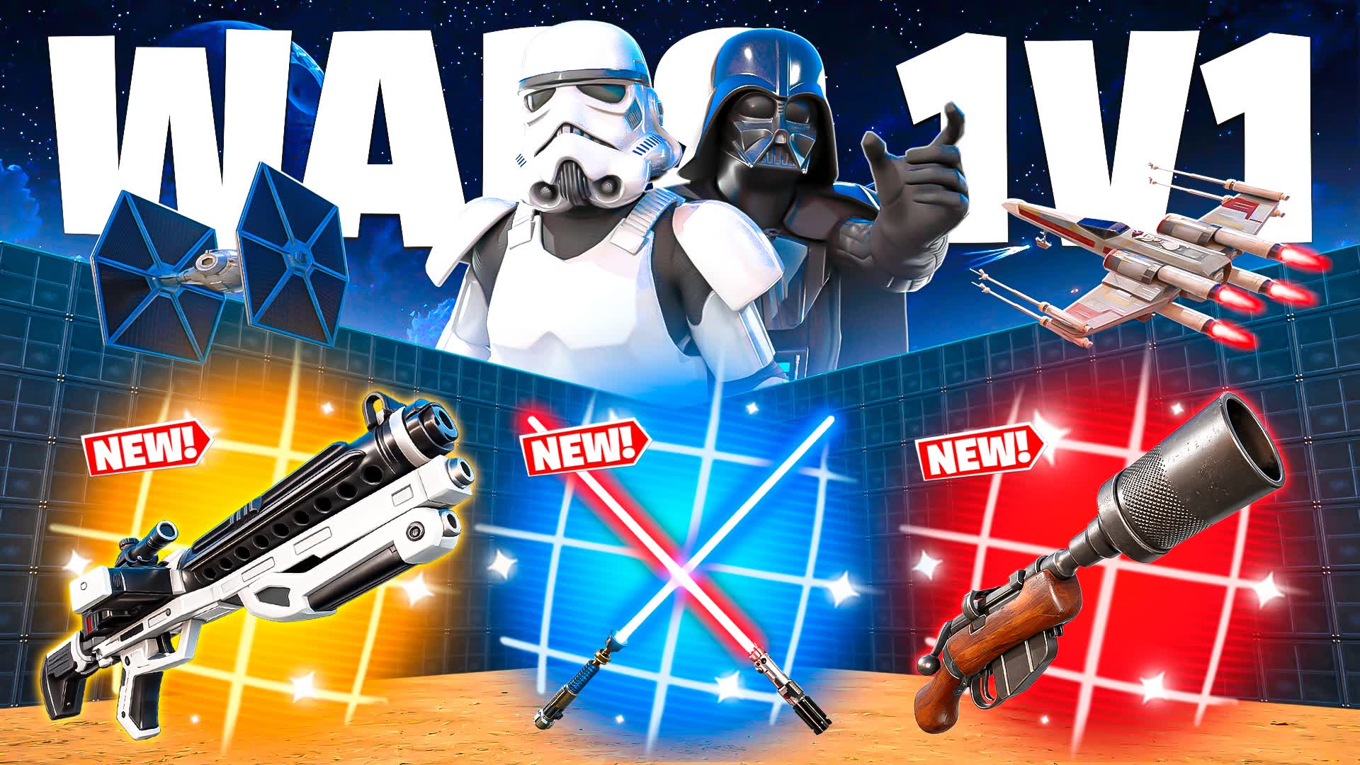 STAR WARS 1V1 ALL GUNS & CARS