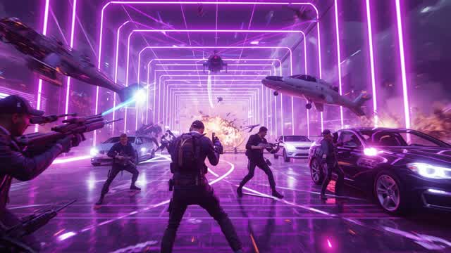 NEON PIT - ALL GUNS & VEHICLES