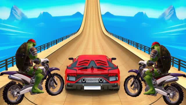 🚗CAR GAME🕹️SUPER TMNT WEAPONS&CARS
