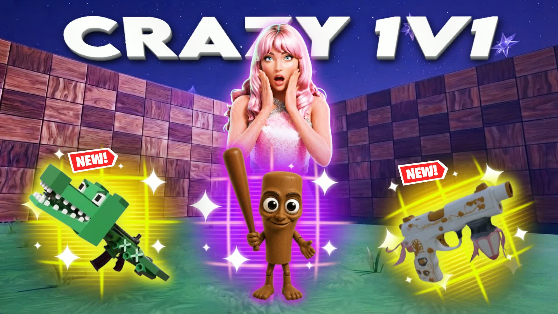 CRAZY 1V1 ALL GUNS & BLUE RIDES