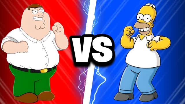 Peter Griffin vs Homer 🔴🔵