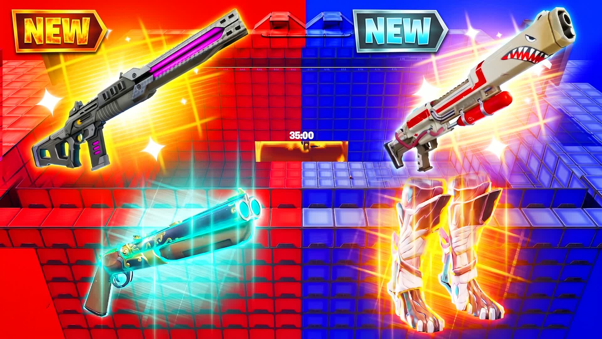 CRAZY RED VS BLUE 🔴🔵SUPER POWERS!