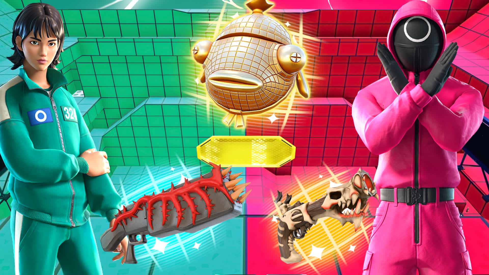 CRAZY SQUID RED VS GREEN 🔴🟢