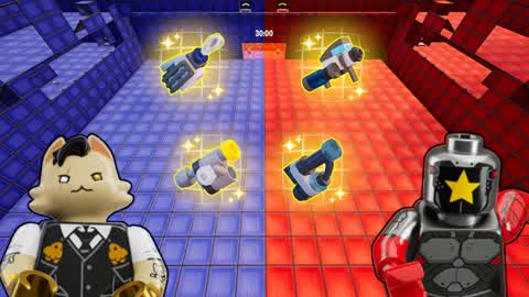 MEGA SUPER CRAZY RED VS BLUE HERO 🔴🔵