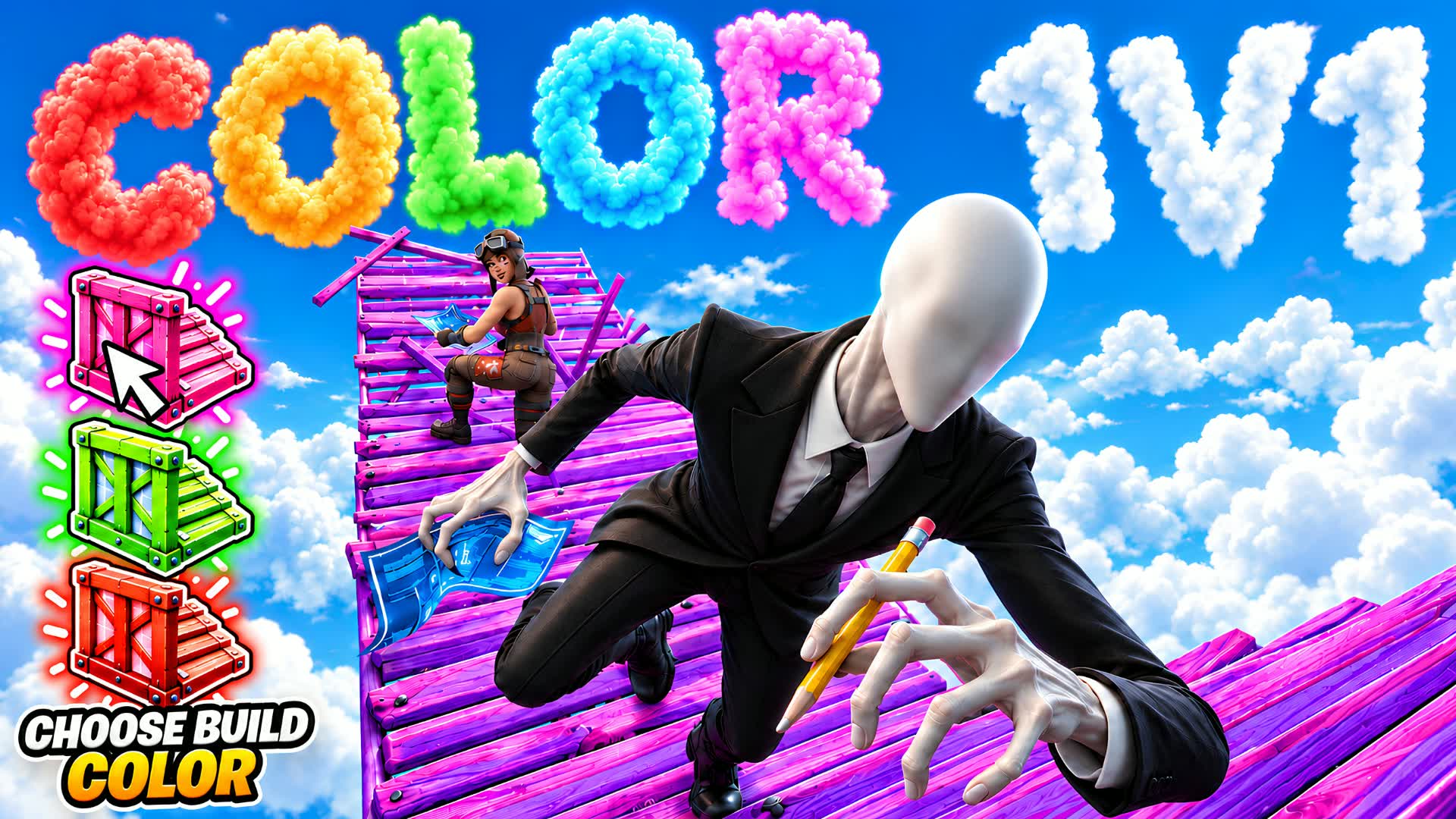 1v1 Color Build Fight [ezjiozi] 2258-5832-3720 by ezjiozi - Fortnite ...