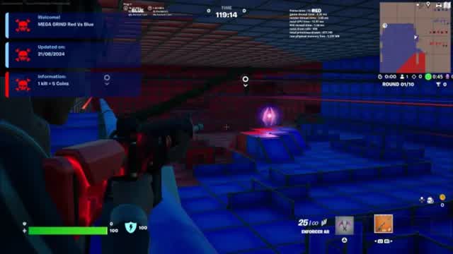 MEGA GRIND Red Vs Blue