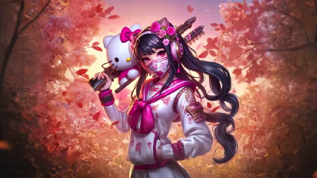Sanri-Oh pink sunset 1v1 map