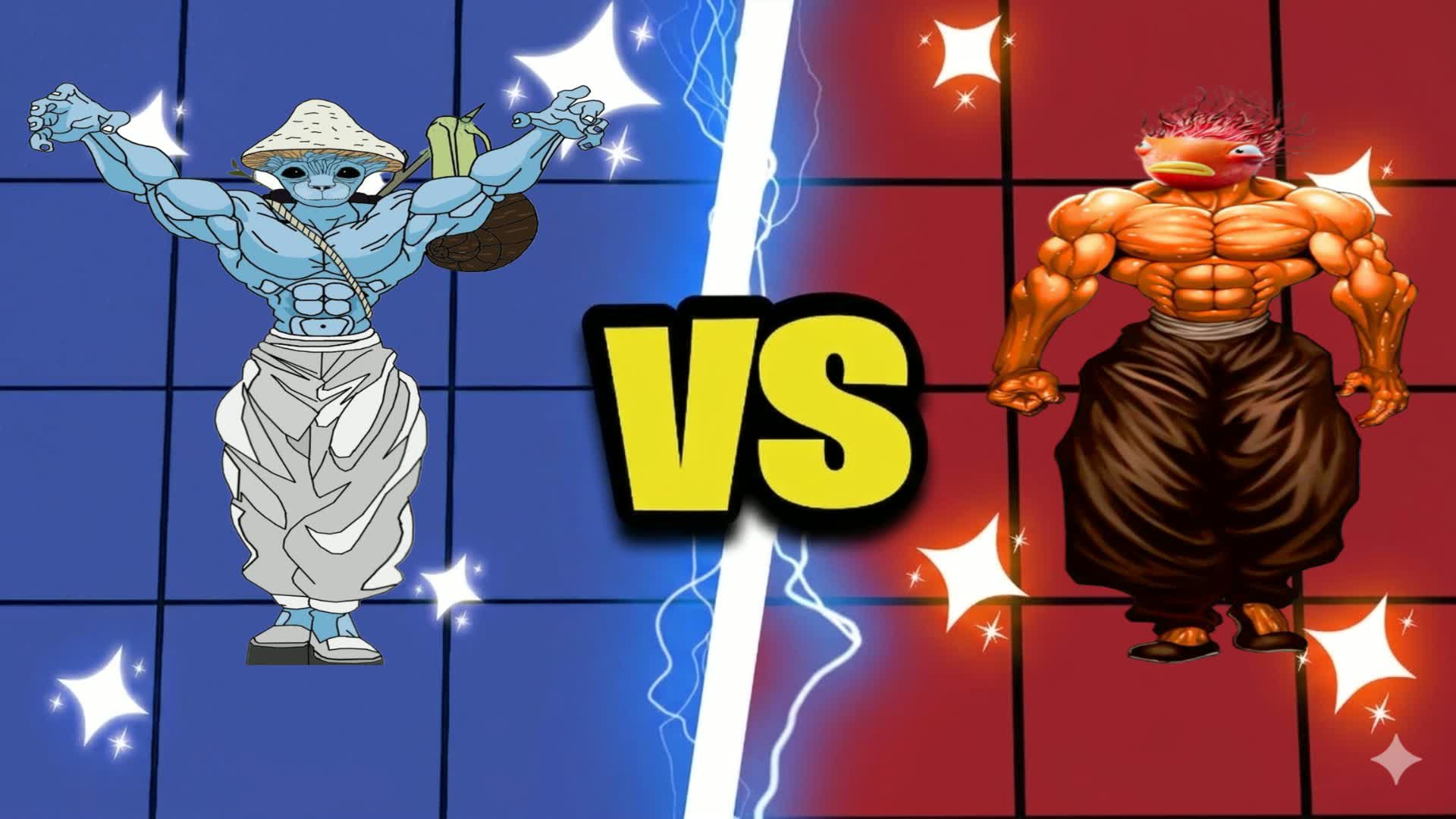 SMURF CAT VS FISHY 🔴 🔵 RED VS BLUE