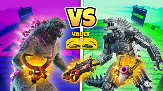 MEGA PURPLE VS GREEN 💜💚