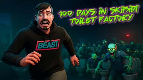 100 DAYS IN SKIBIDI TOILET FACTORY