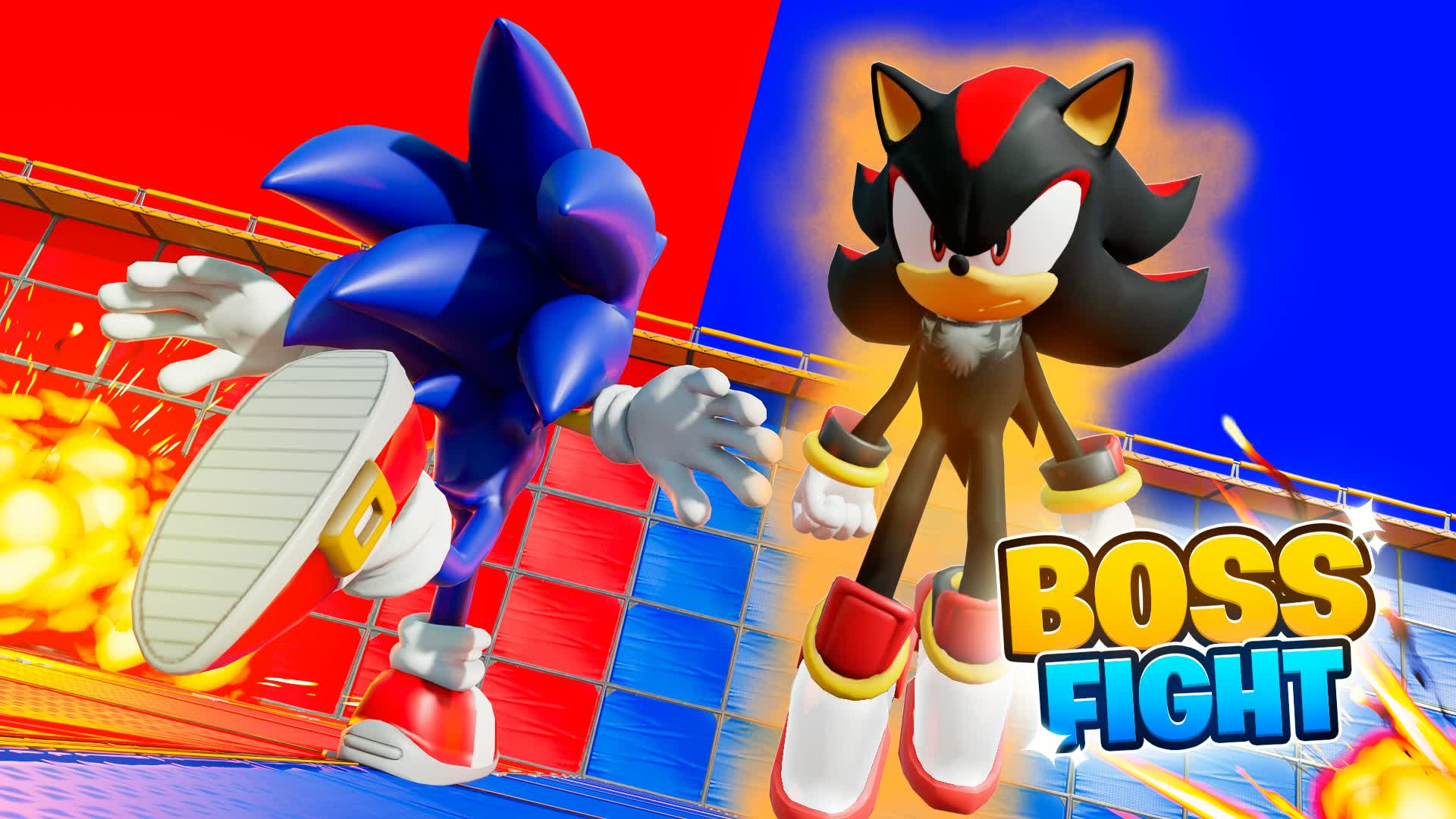 SONIC VS SHADOW 🔴🔵 赤vs青