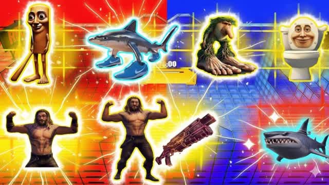 SUPER RED VS BLUE GUNGAME GUNFIGHTS🔴🔵