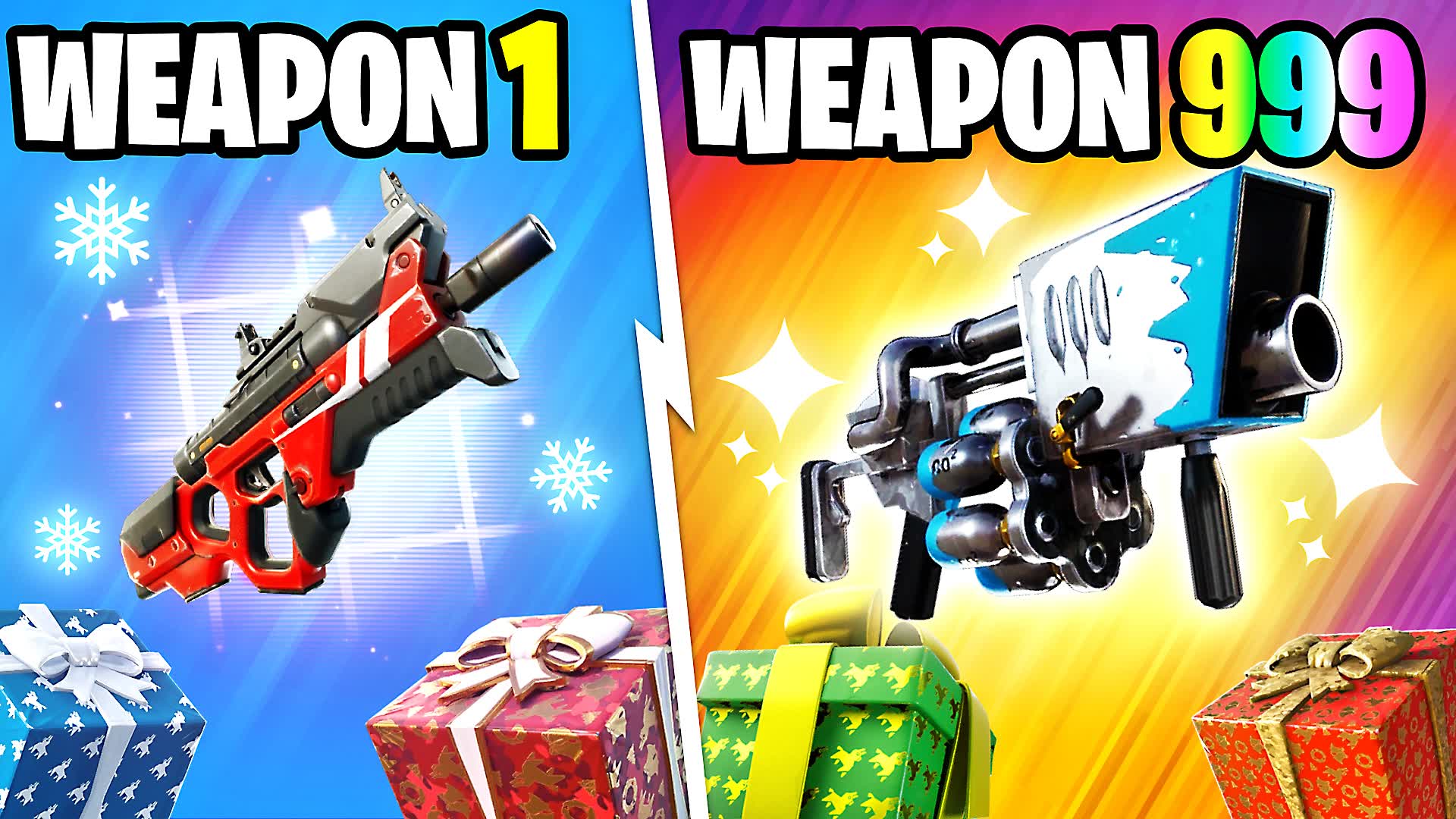 🎅CHRISTMAS GUN GAME ONE SHOT🔫