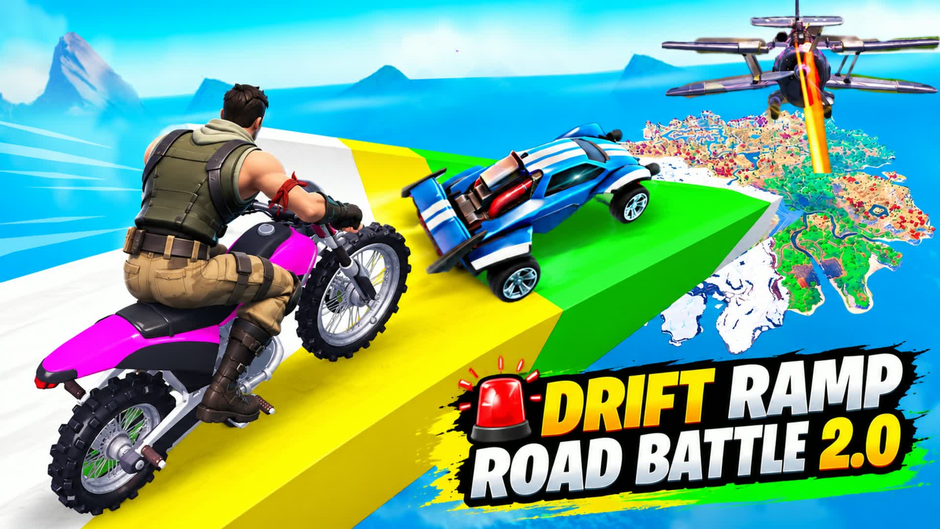 🚨DRIFT RAMP ROAD BATTLE 2.0