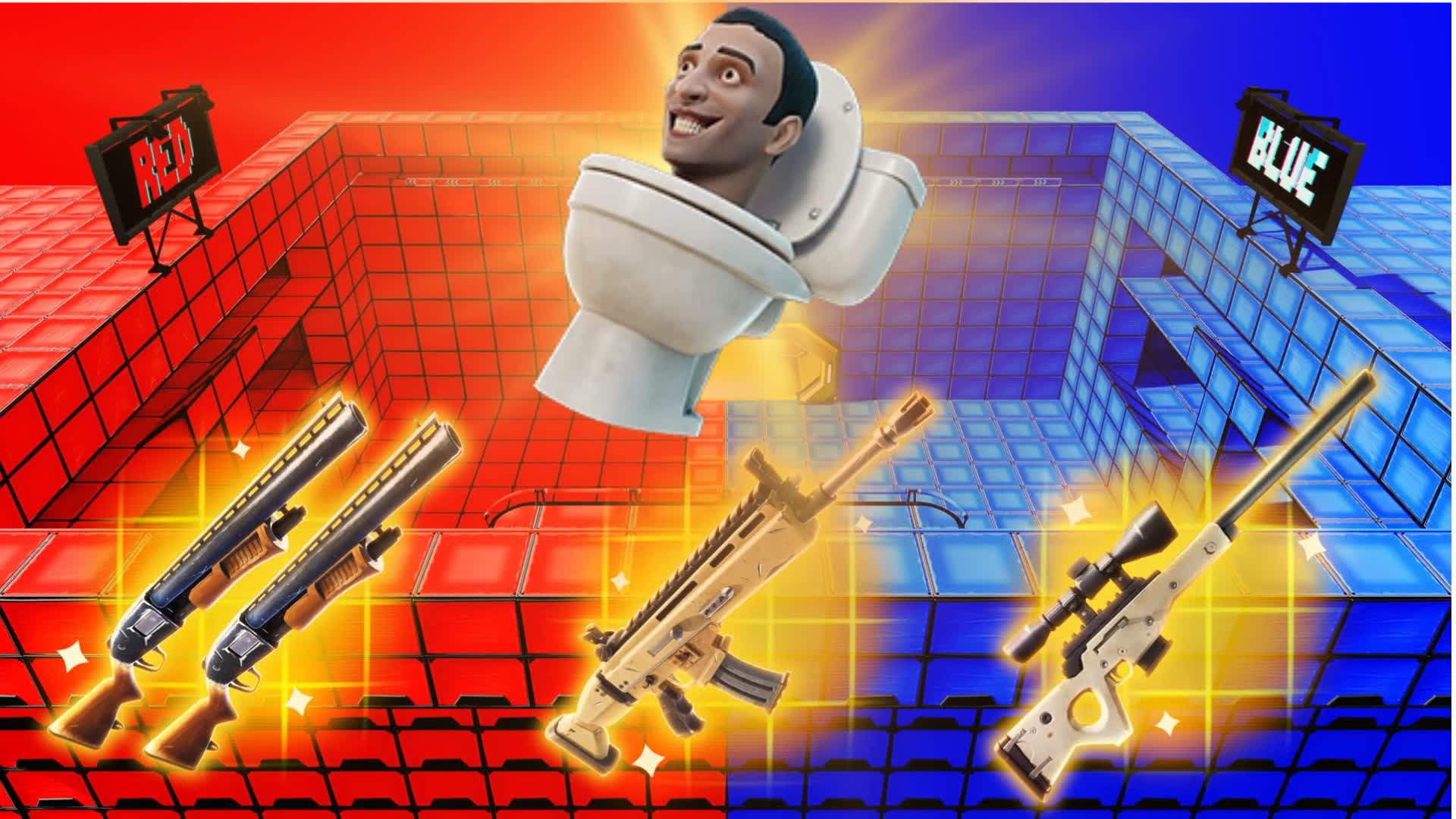 CAM SKIBIDI RED VS BLUE 🔴🔵