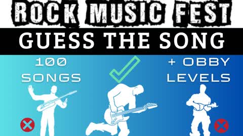 🎵🎸Rock Music Fest + OBBY/Parkour🎸🎵
