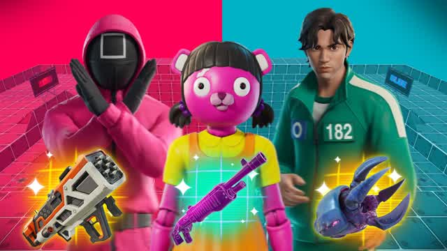 🦑 SQUID GAME : RED VS BLUE BATTLE 🔴🔵