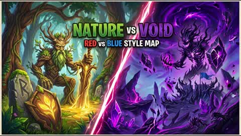 NATURE vs VOID - 10v10 Team Battle