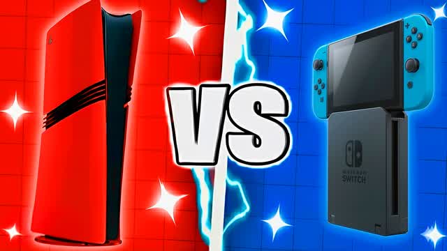 MEGA PS5 VS GIGA SWITCH RED VS BLUE 🔴🔵