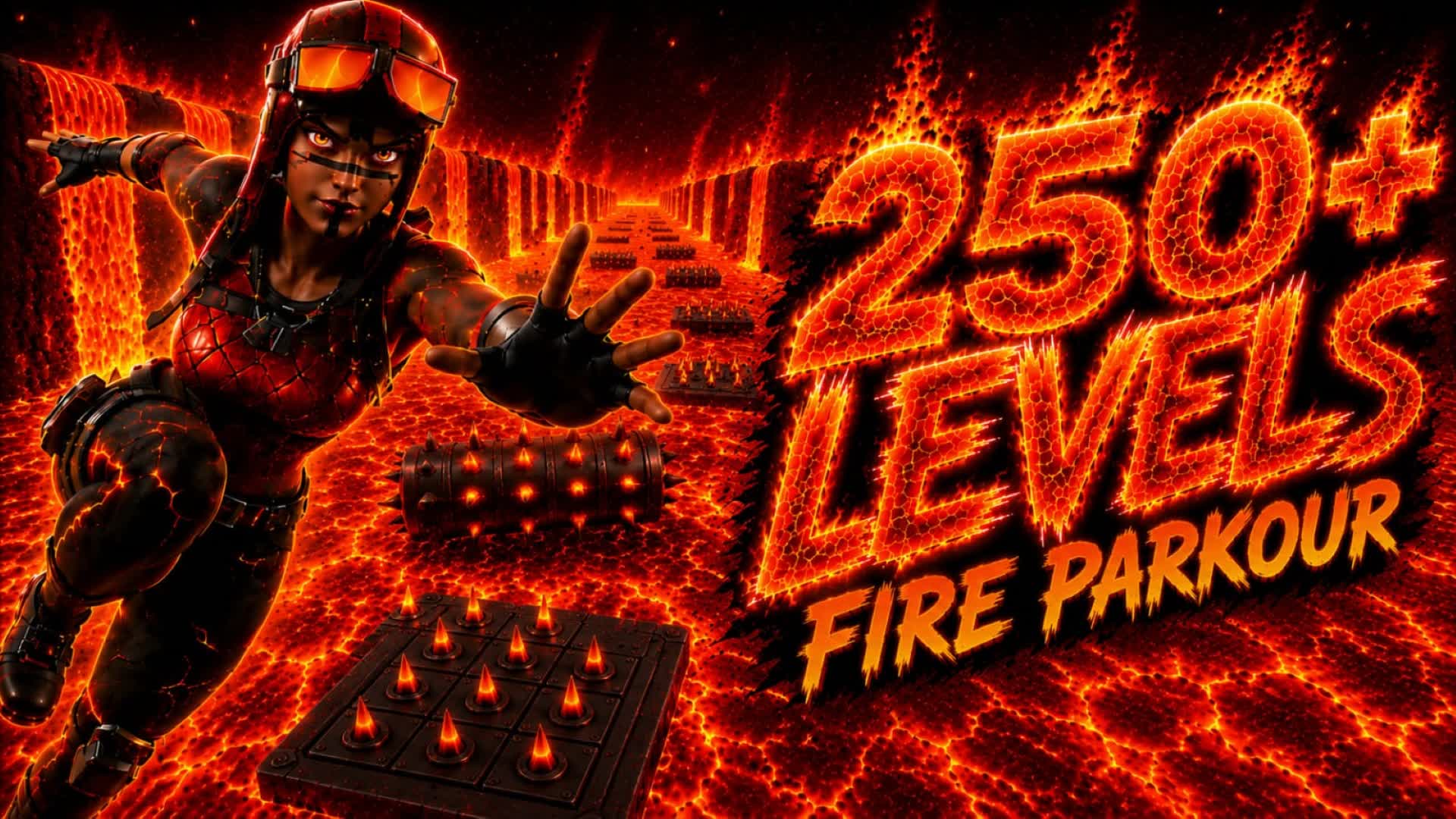 🔥FIRE PARKOUR 250+🔥
