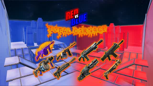 RED VS BLUE - TOTAL CARNAGE ALL GUNS