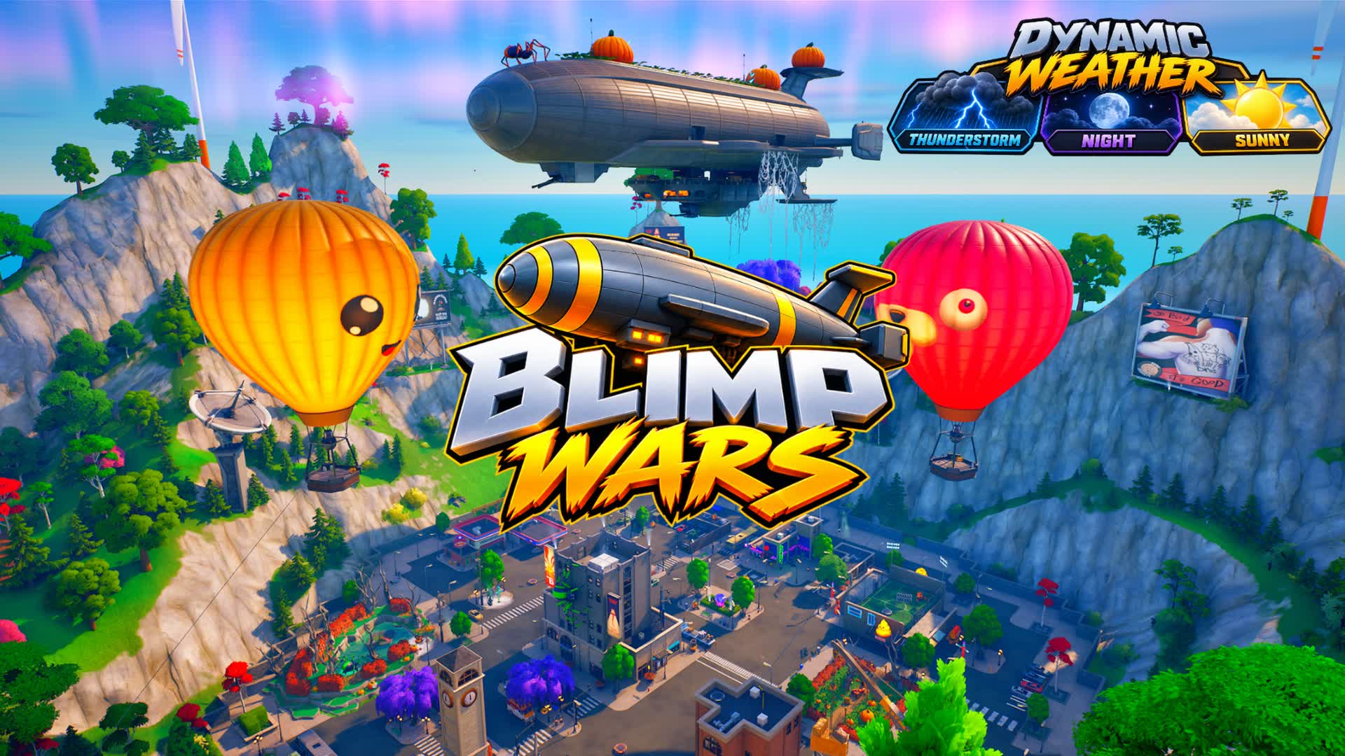 Blimp Wars In Tilted Towers