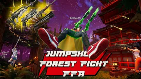 Red v Blue JumpShoot: Forest Fight FFA