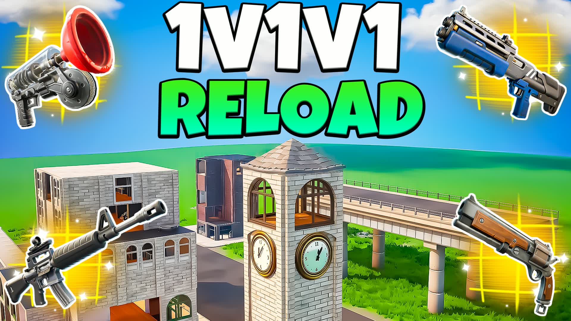 1v1v1 傾いた塔 リロードFFAゾーンウォーズ