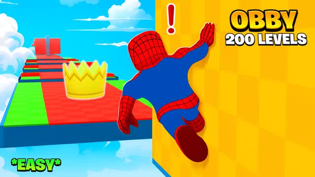 🕷️ CRAZY 200+ FALL GUYS OBBY PARKOUR