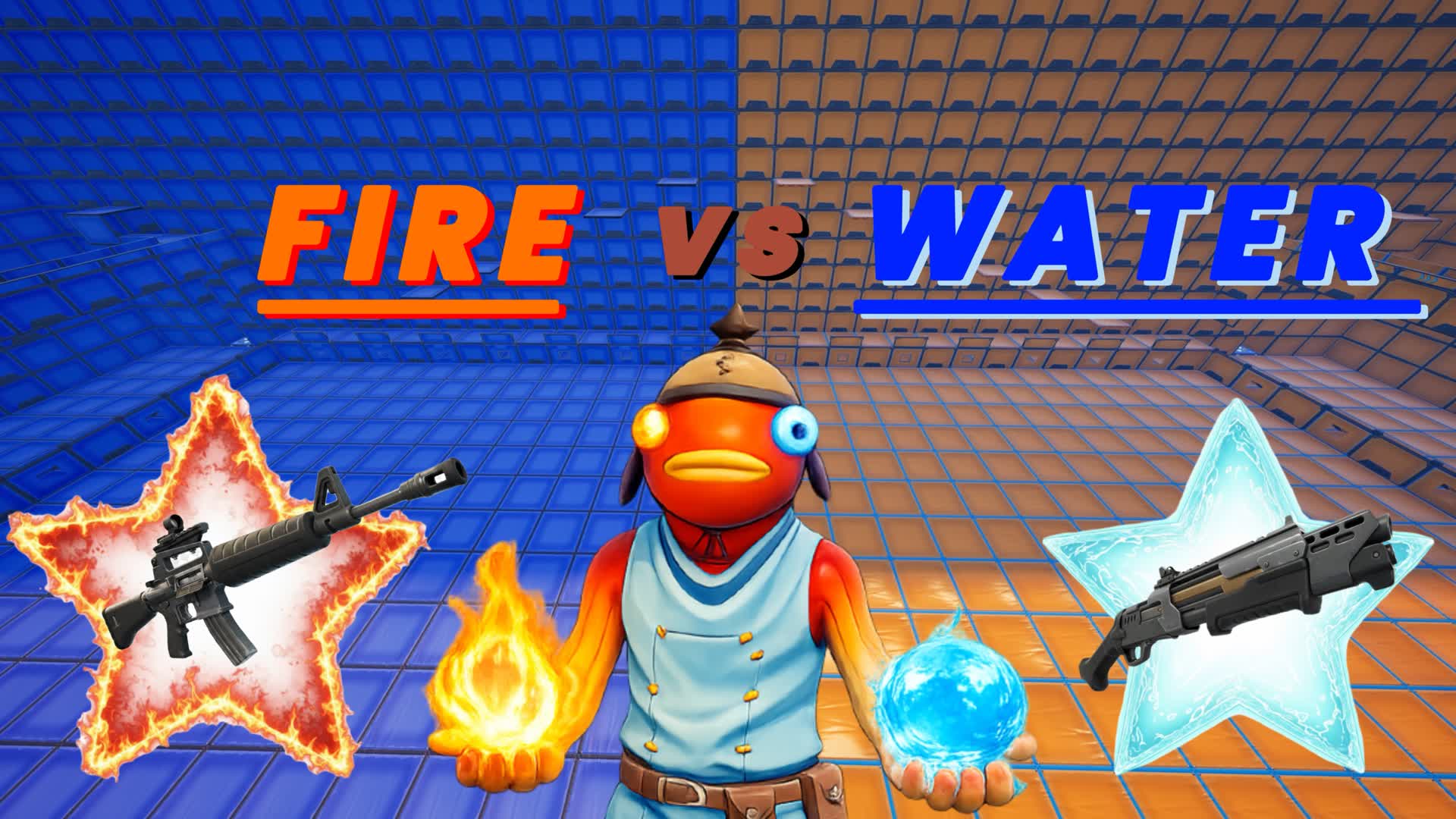 CRAZY FIRE VS WATER 💙🧡