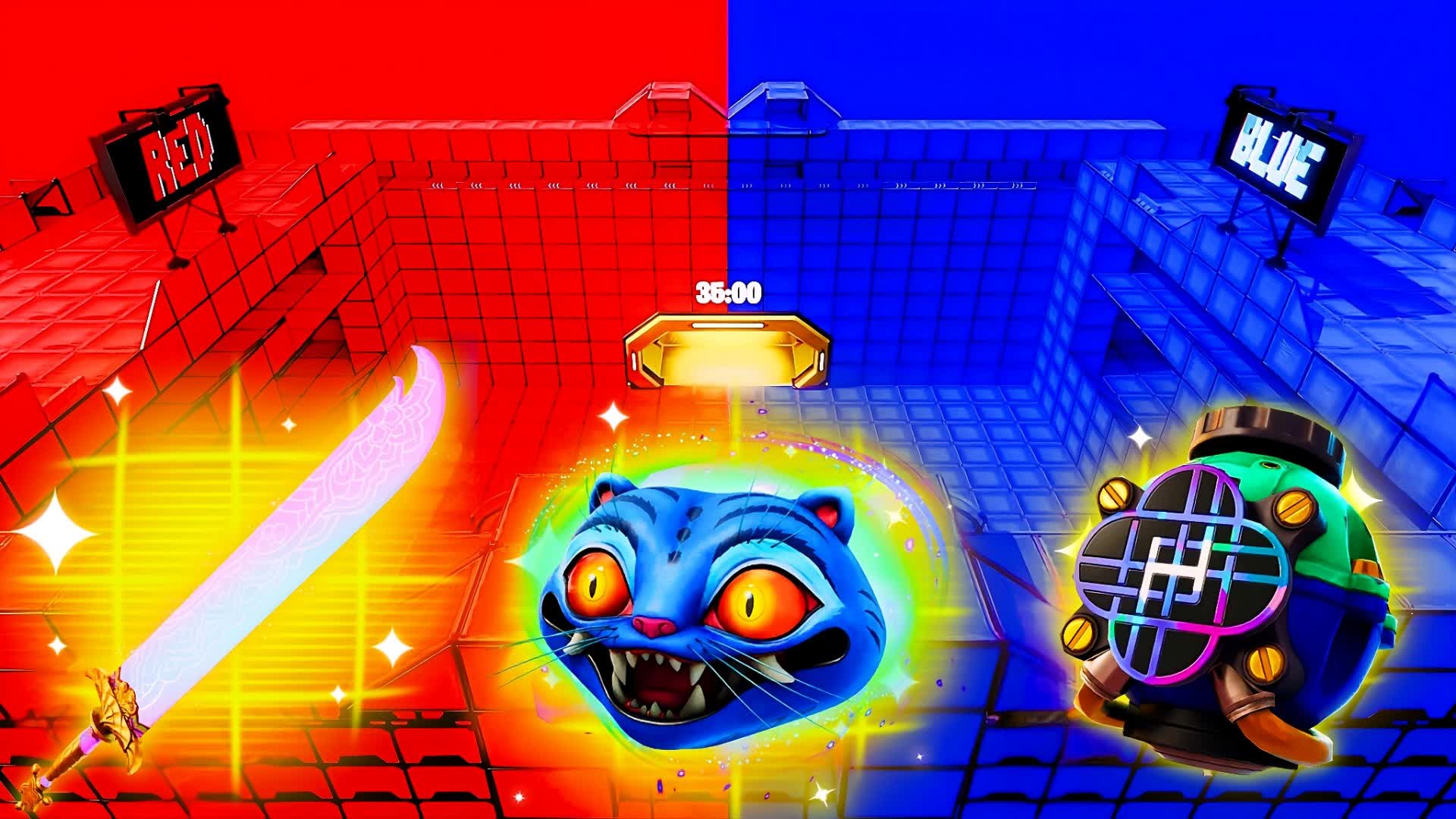 CRAZY RED VS BLUE🔵 🔴 PR0