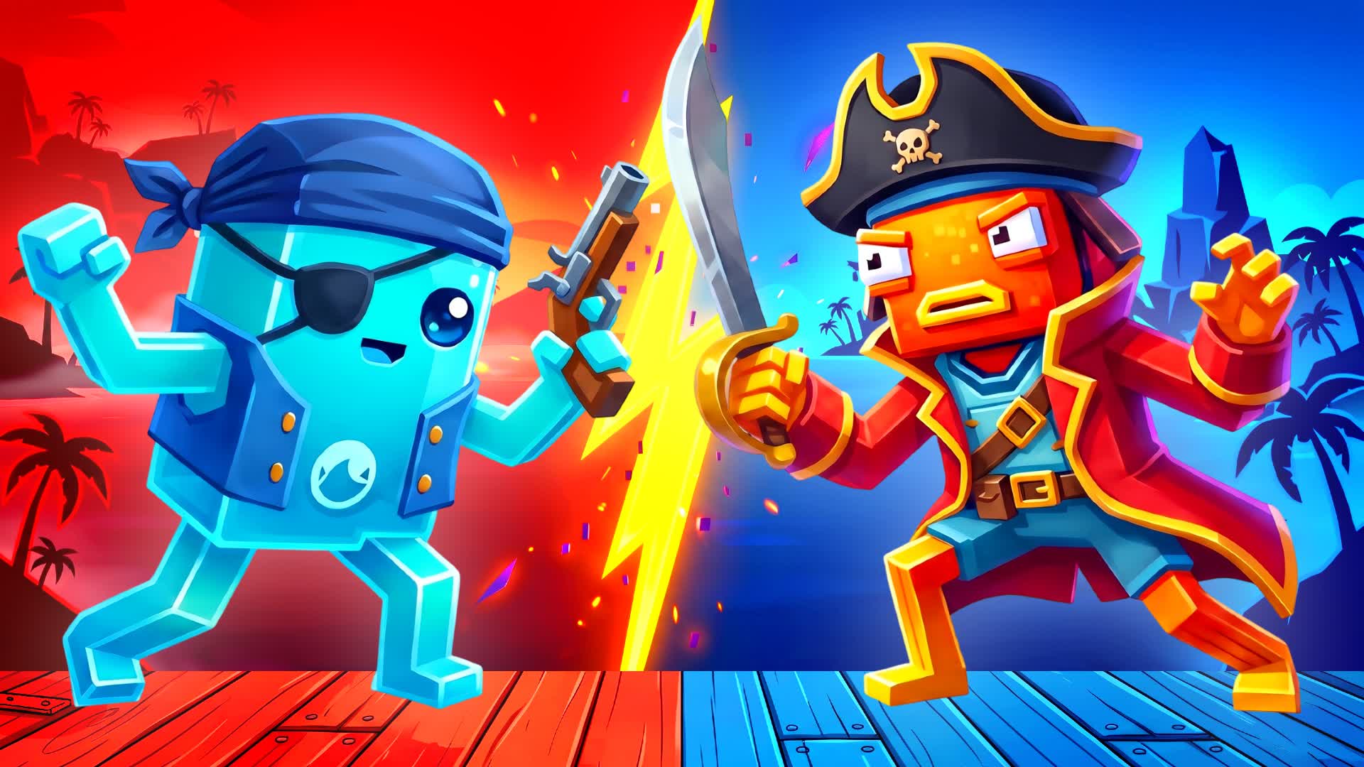 RETRO PIRATES RED VS BLUE 🔴🔵