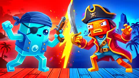 RETRO PIRATES RED VS BLUE 🔴🔵