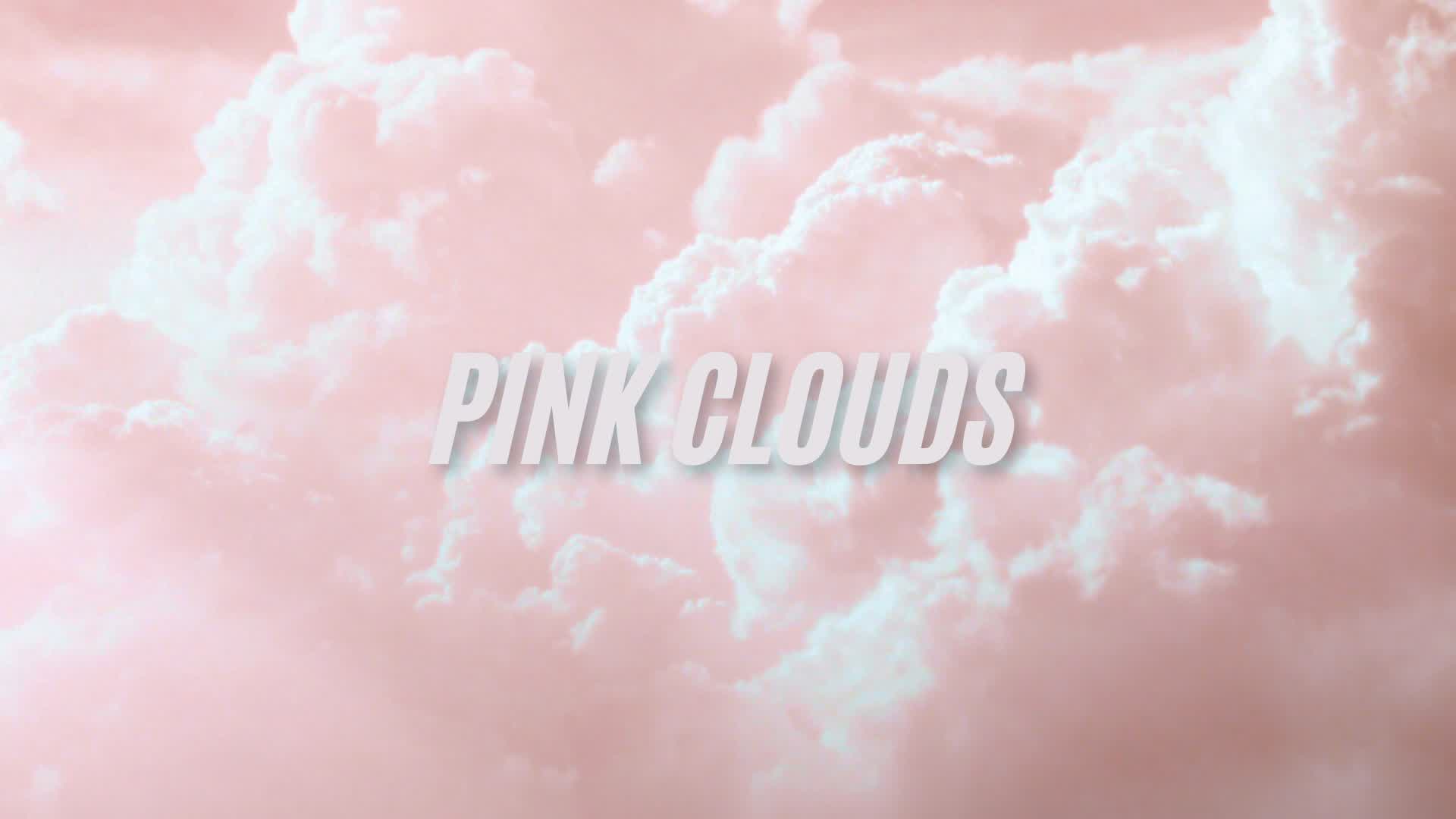 ピンク色の雲の背景