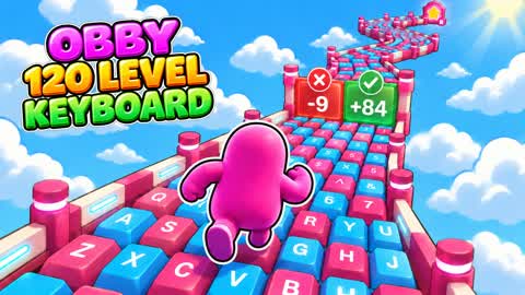 ASMR KEYBOARD 120 OBBY PARKOUR FALL GUYS