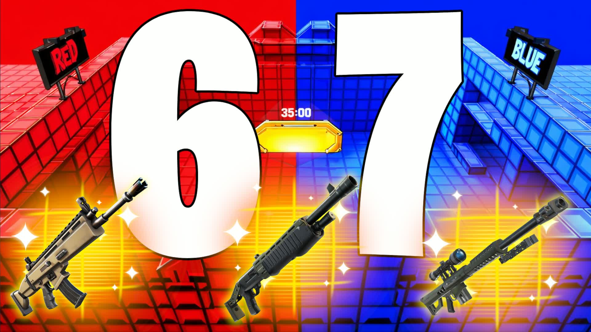 RED VS BLUE [MEGA] 🔴🔵 NEW GUNS