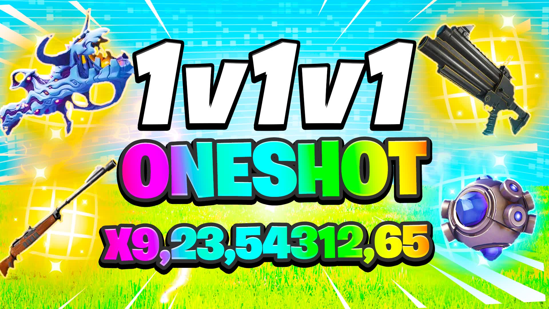 1v1v1 ONE SHOT SNIPER MILLION DAMAGE