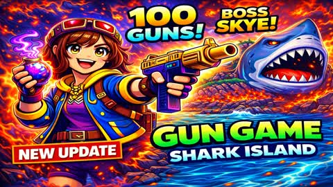 GUN GAME – SHARK ISLAND 💥🦈