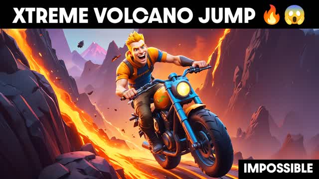 Volcano MEGA RAMP - Survival cars jump