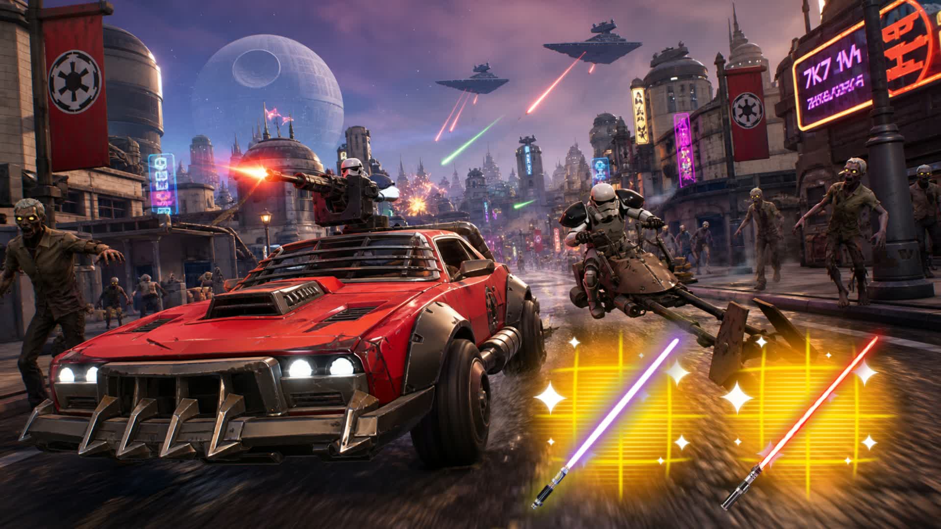 Star Wars: Zombie City Drive 🚗 FFA ⭐