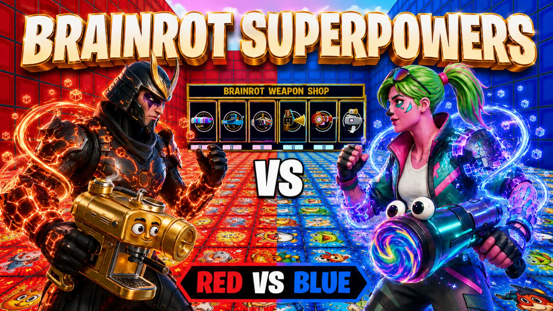 Red vs Blue🔴🔵 Brainrot Superpowers🦸⚡