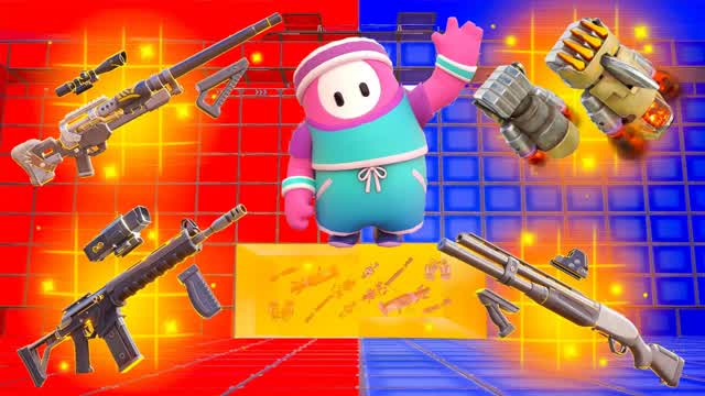 FALL GUYS RED VS BLUE đŽđ”