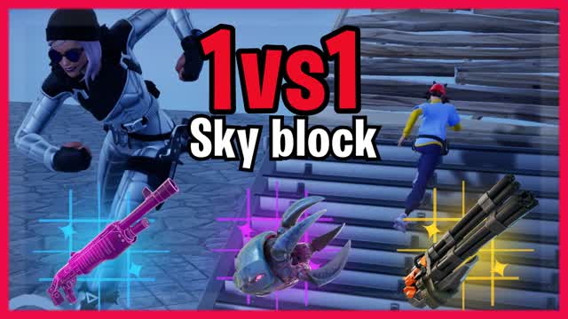 🔥1vs1 Sky block🌅 | H