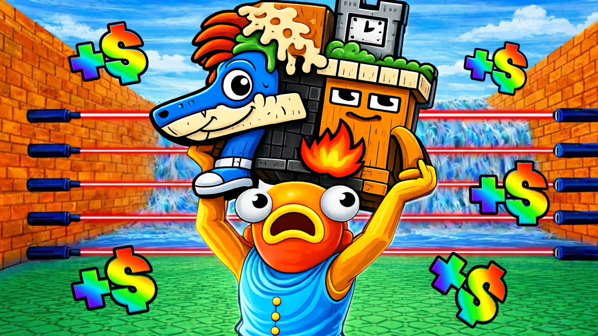 COLLECT ALL BRAINROTS TSUNAMI ESCAPE