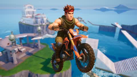 Dirt Bike and Running Parkour